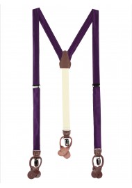 Bright Purple Suspenders