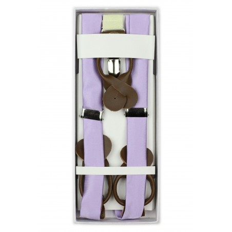 Light Lavender Suspenders in Box