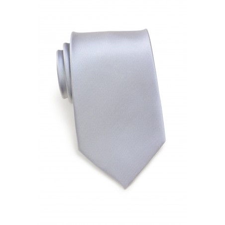 Silver Men's Necktie