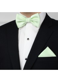 Mens Bow Tie Set in Wintermint Styled
