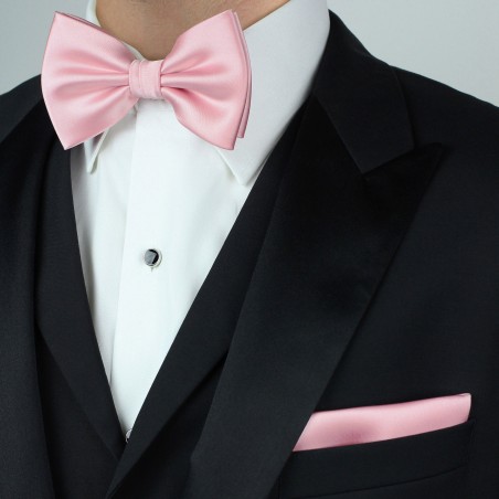 Petal Pink Bow Tie Set Styled