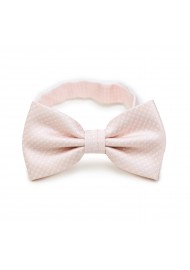 Blush Pink Pin Dot Bow Tie