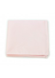 Blush Pink Pin Dot Pocket Square