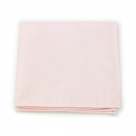 Blush Pink Pin Dot Pocket Square