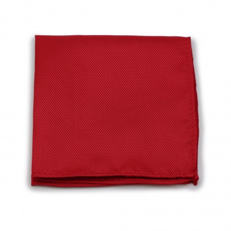 Bold Red Pocket Square in Matte Finish