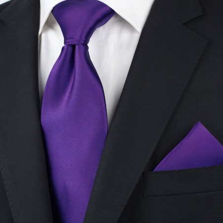 Regency Purple Tie Set Styled
