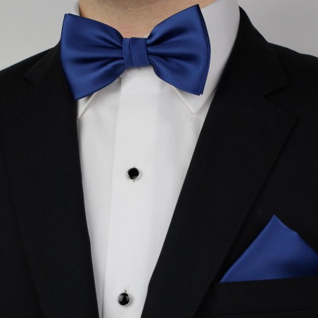 Royal Blue Bow Tie Set Styled