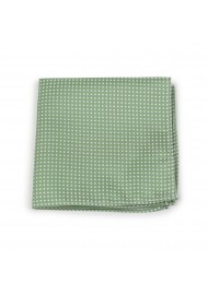 Sage Hanky with Pin Dots