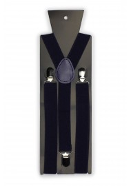Elastic Band Suspenders in Classic Navy Packaging