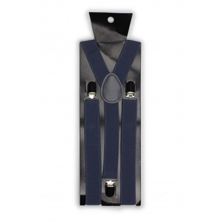Charcoal Gray Suspenders Packaging