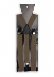 Light Brown Elastic Band Suspenders Packaging