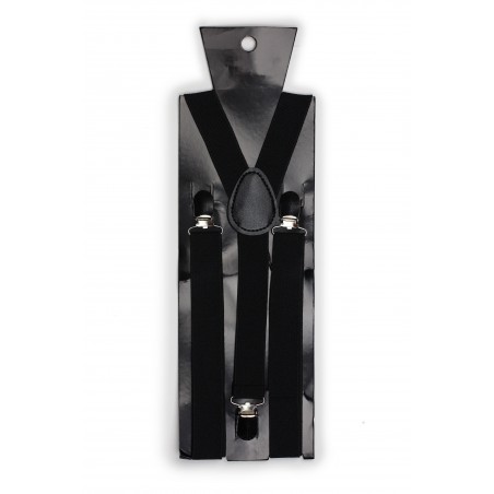 Formal Jet Black Suspenders Packaging