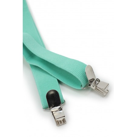 Solid Suspenders in Beach Glass Clips