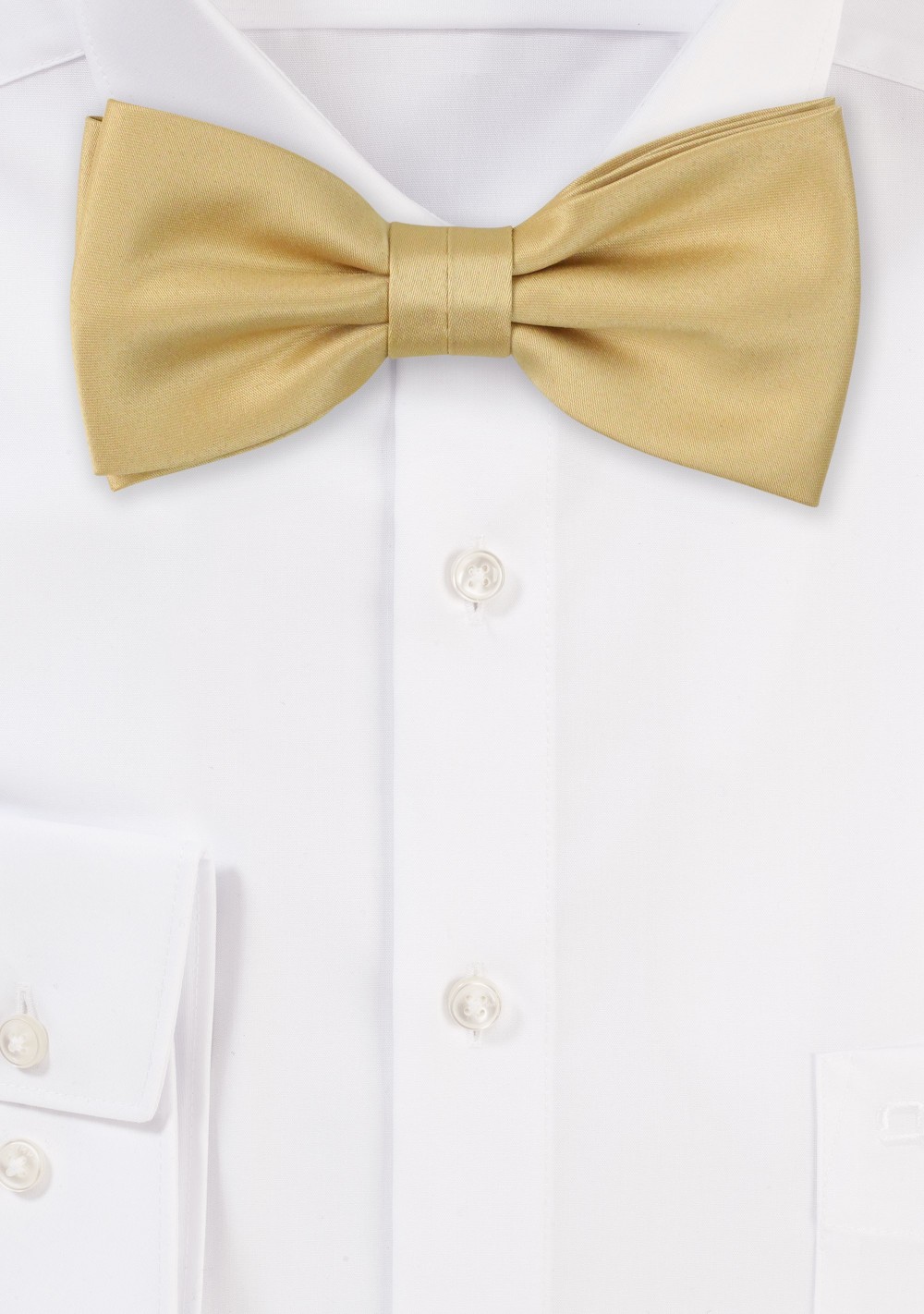 Satin Bow Tie in Golden Color