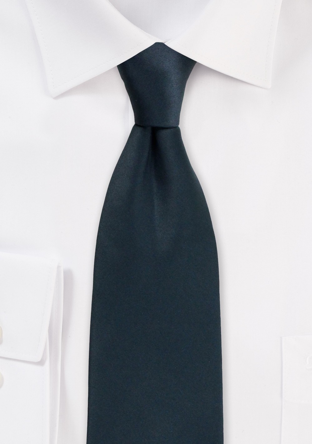 Formal Satin Tie in Charcoal