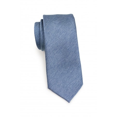 Steel Blue Skinny Tie