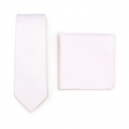 Blush Pink Skinny Tie Set