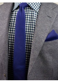 Skinny Tie Set in Ultramarine Styled