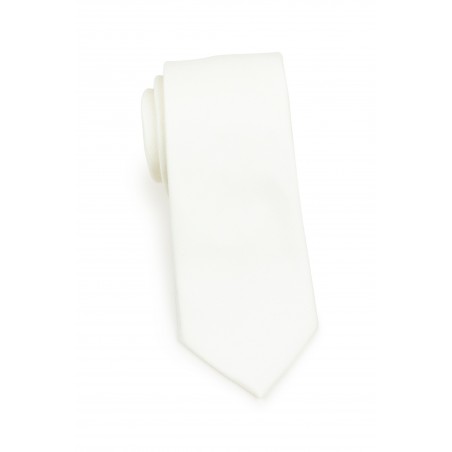 Light Cream Skinny Tie