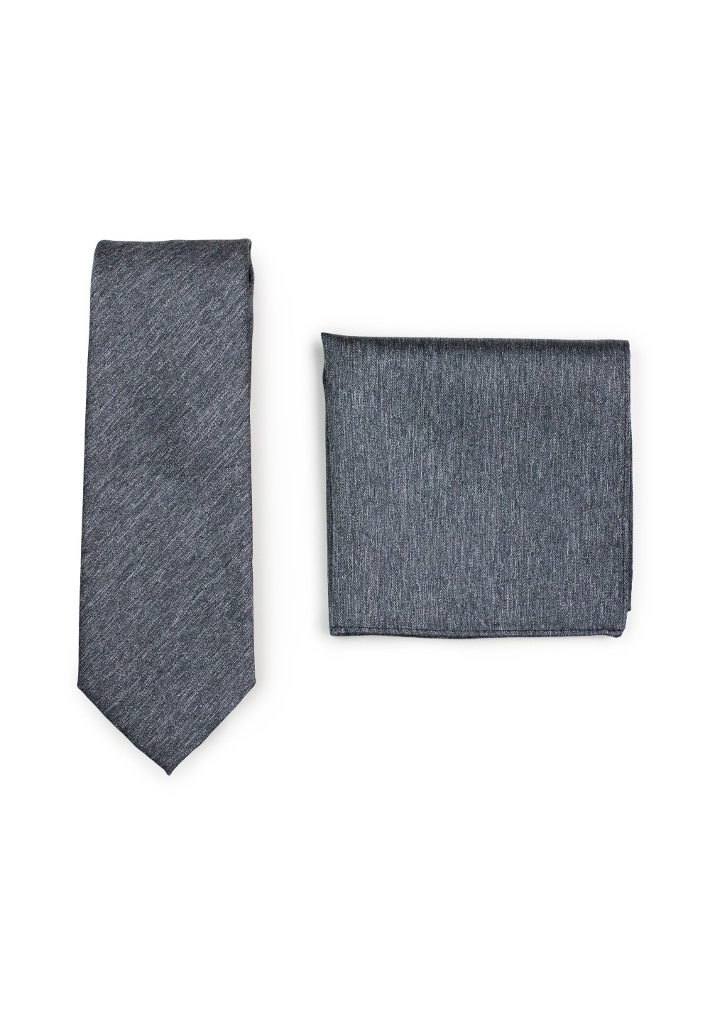 Charcoal Skinny Tie Set