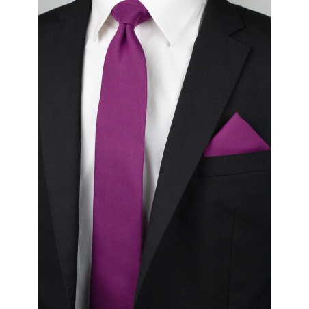 Sangria Pink Tie Set Styled