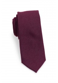 Burgundy Skinny Tie