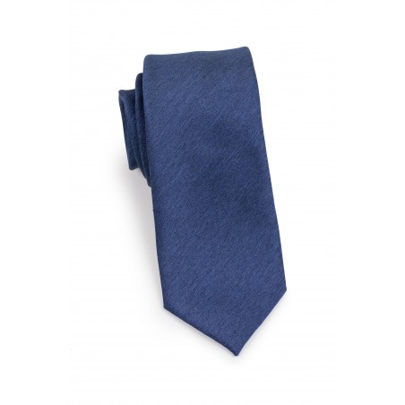 Slate Blue Skinny Tie