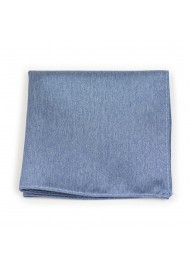 Steel Blue Pocket Square