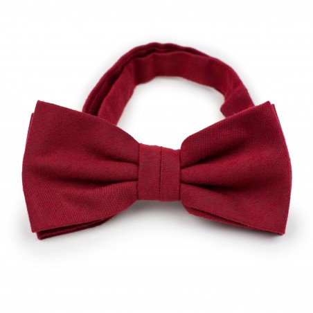 Woolen Bow Tie in Sedona Red