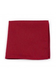Woolen Pocket Square in Sedona Red