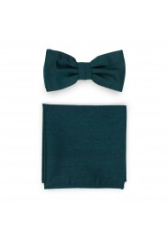 Forest Green Bow Tie Set