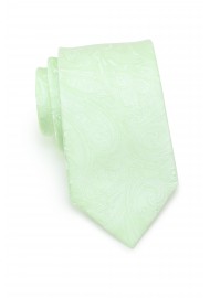 Paisley Designer Tie in Seafoam Green
