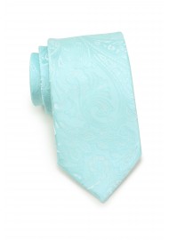 Paisley Tie in Robins Egg Blue