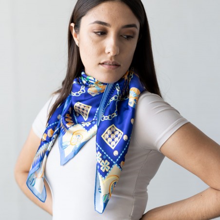 Women's Silk Designer Scarf Styled Look