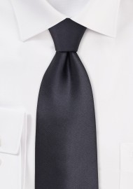 Dark Gray Formal Silk Tie