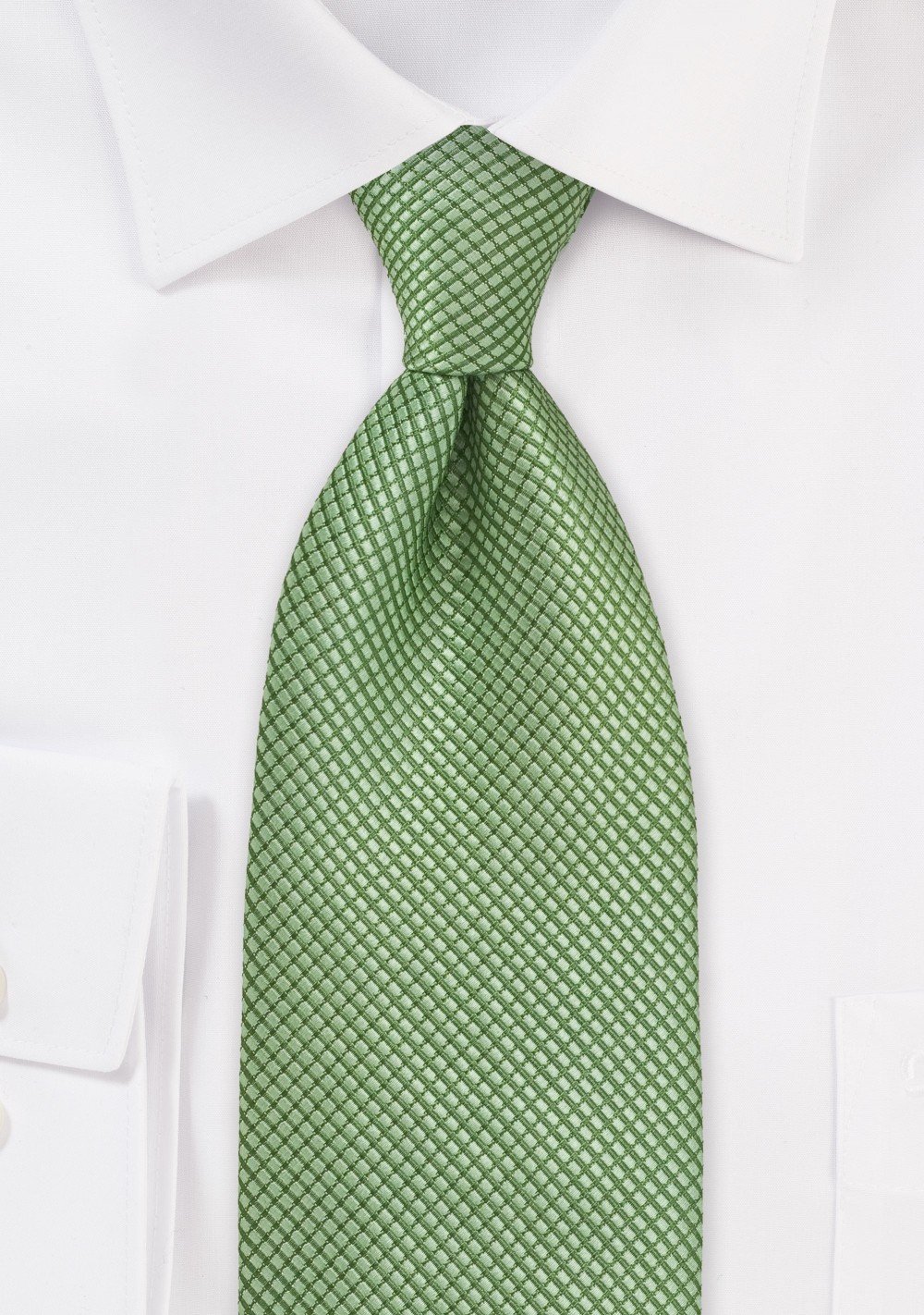 Kids Textured Green Tie
