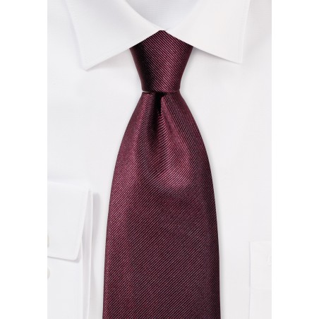 Burgundy Textured Tie