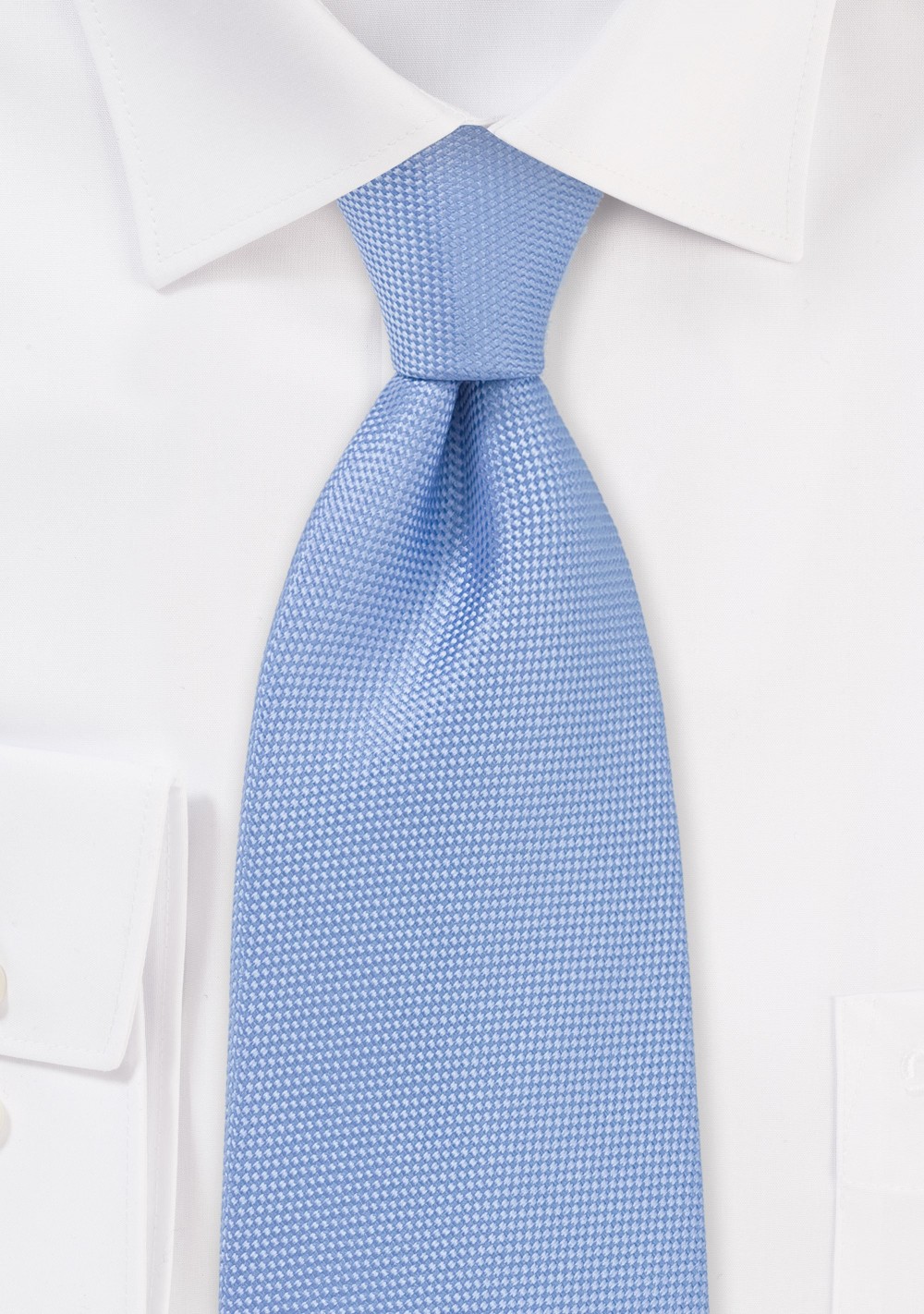 Textured Tie in Light Pacific Blue