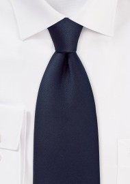 Solid Midnight Blue Silk Tie