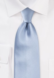 Light Blue Silk Tie in XL Length