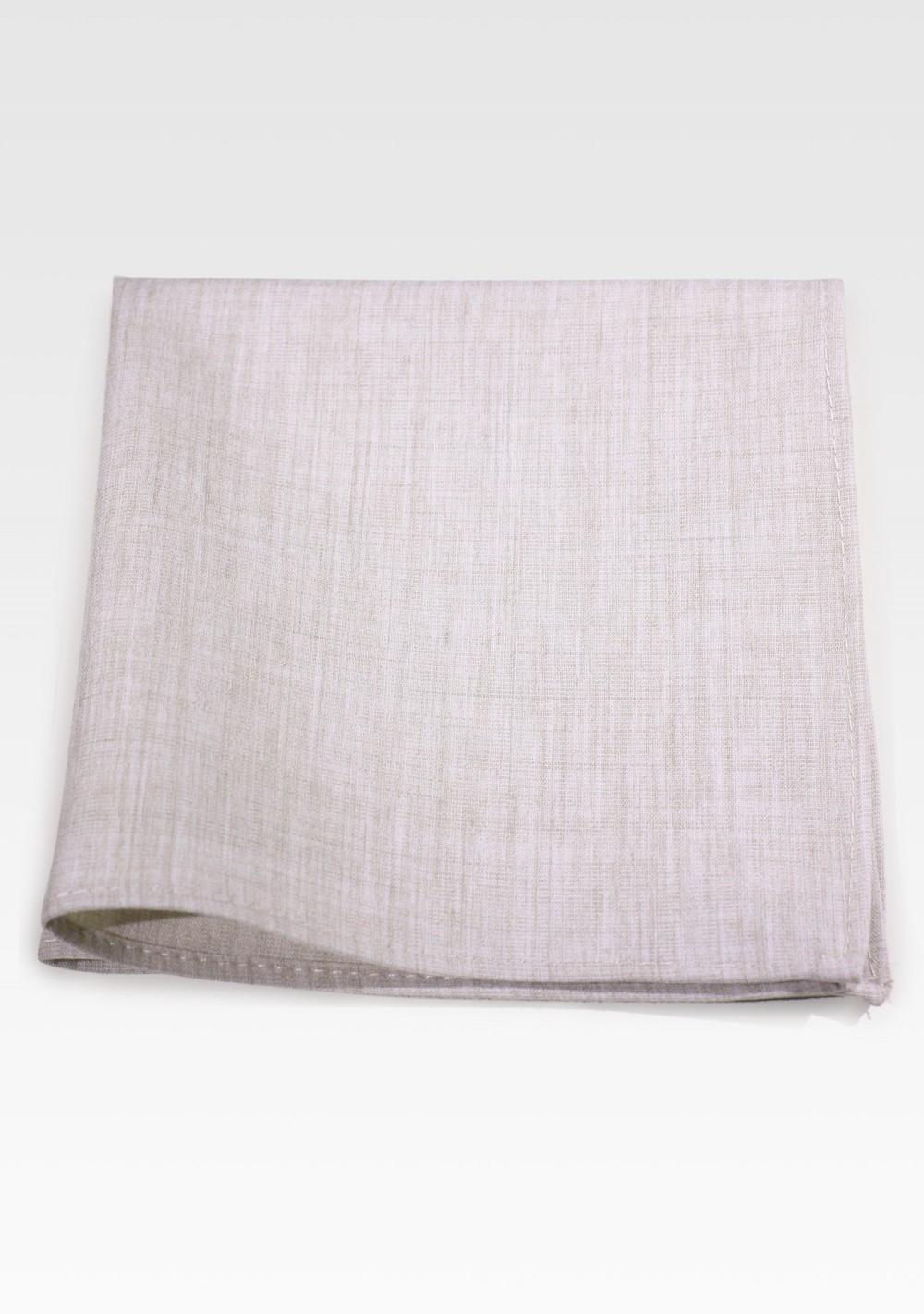 Matte Linen Colored Pocket Square in Cotton