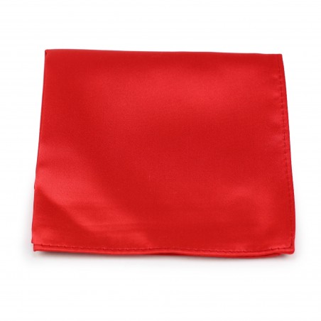 Bright Red Handkerchief Pocket Square