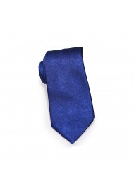 Woodgrain Texture Necktie in Dress Blue