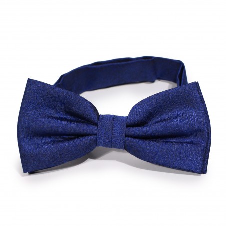 Woodgrain Texture Bow Tie in Dress Blue