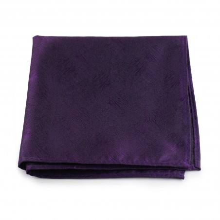 Woodgrain Texture Pocket Square in Lapis Purple