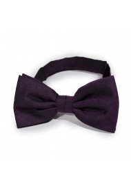 Woodgrain Texture Bow Tie in Lapis Purple