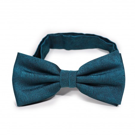 Woodgrain Texture Bow Tie in Gem Blue