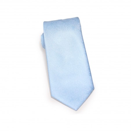 Woodgrain Texture Necktie in Ice Blue