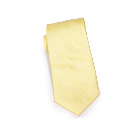 Woodgrain Texture Necktie in Spring Yellow
