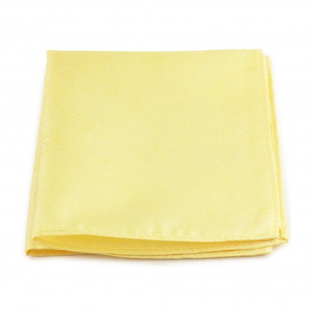 Woodgrain Texture Pocket Square in Spring Yellow